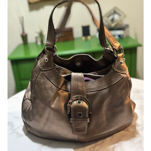 Coach SOHO Lynn Bronze Metallic Bag